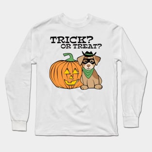 Halloween Dog Cowboy Bandit Long Sleeve T-Shirt